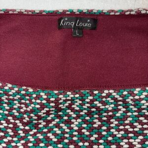 King Louie Skirt Purple/Green/White Midi Skirt, Classic Mardi Gras colors, Large